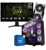 Setup Gamer Special Pc de Bureau Gaming / i7-14700F / RTX 5060 Ti 8G / 32 Go Avec Écran Gaming MSI MAG 27" WQHD IPS / 200 Hz