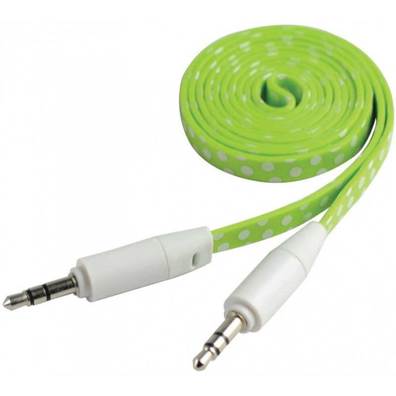 Câble Jack Mâle/Mâle Plat CLiPtec YOUNG / Vert