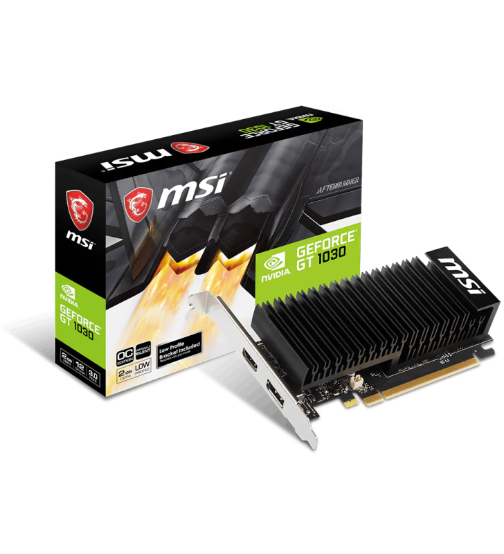 Carte Graphique MSI GeForce GT 1030 / 2 Go DDR4 / HDMI/DP