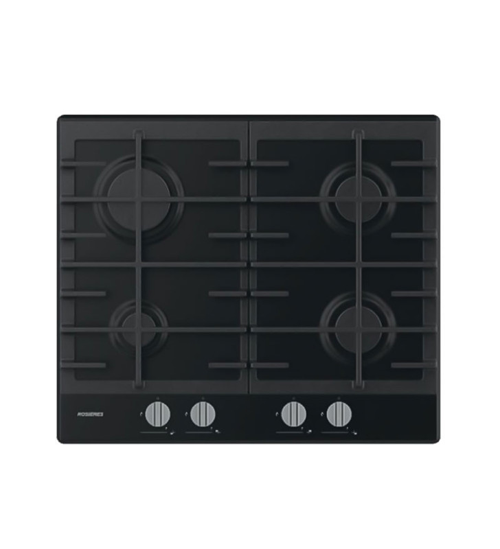 Plaque de Cuisson Encastrable ROSEIERS 4FEUX / 60CM / DARK IONX