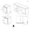 Lave Vaisselle Encastrable ROSIERES 15 Couverts / Blanc