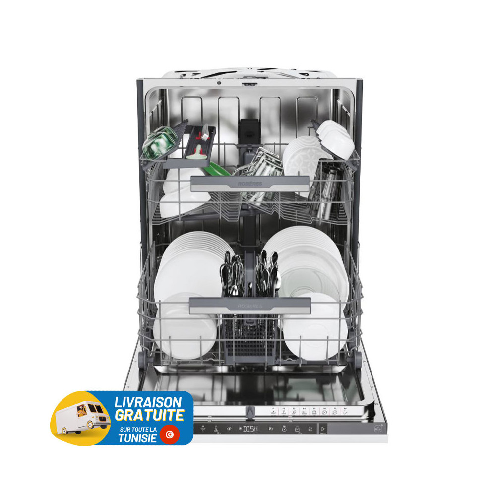 Lave Vaisselle Encastrable ROSIERES 15 Couverts / Blanc