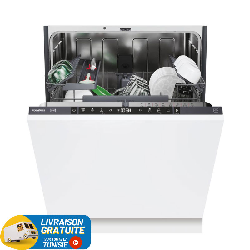 Lave Vaisselle Encastrable ROSIERES 15 Couverts / Blanc