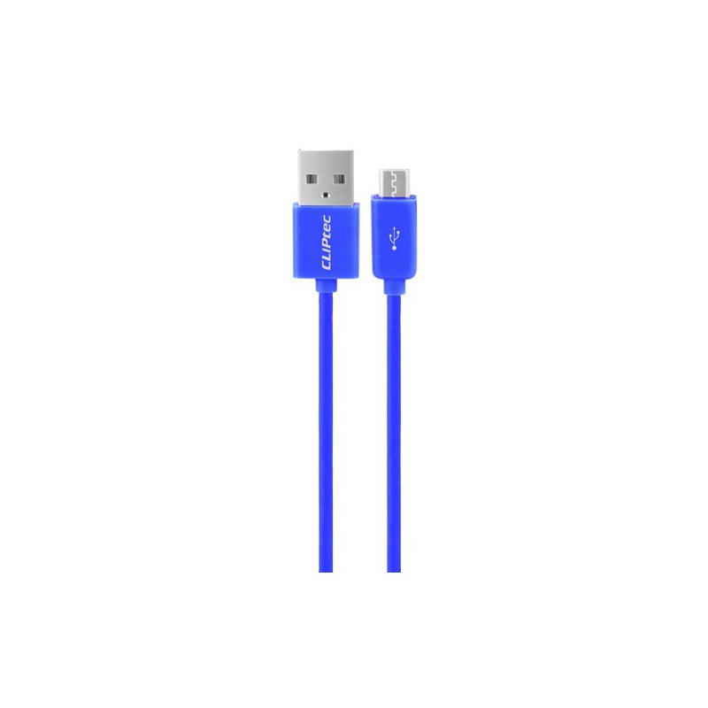 Câble CLiPtec RAINBOW USB vers Micro-USB pour smartphone / Bleu