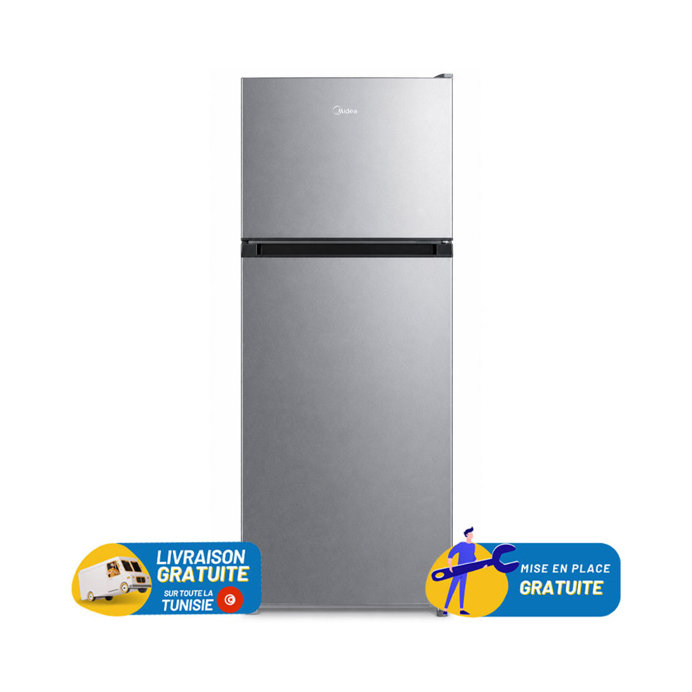 Réfrigérateur MIDEA Double Portes De Frost 210 Litres / MDRT294FGF50 / Silver