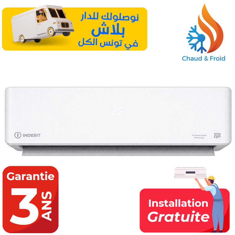 Climatiseur Indesit 12000 BTU Inverter / Chaud Froid