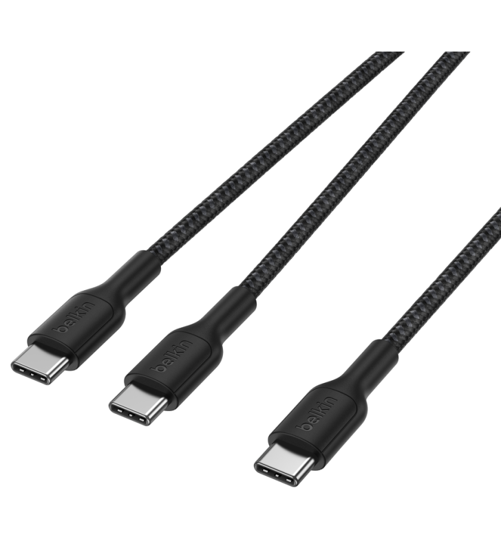Câble Belkin USB-C vers Double USB-C 140W / Noir