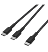 Câble Belkin USB-C vers Double USB-C 140W / Noir