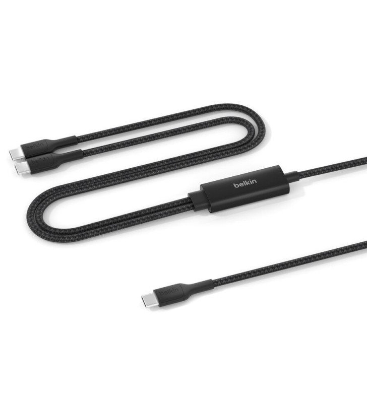 Câble Belkin USB-C vers Double USB-C 140W / Noir
