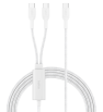 Câble Belkin USB-C vers Double USB-C 140W / Blanc