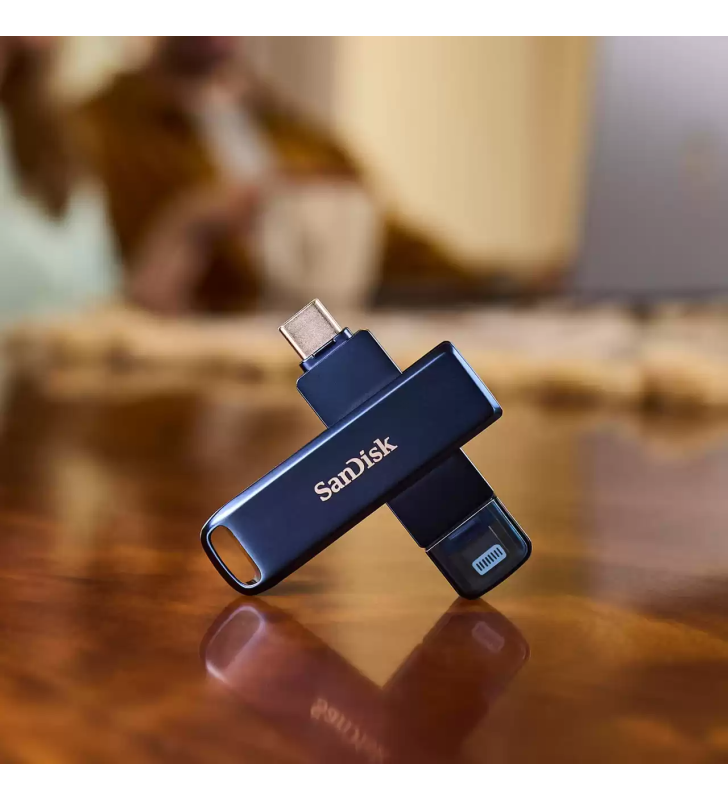 Clé USB SanDisk 128 Go iXpand Flash Drive Type C + Lightning