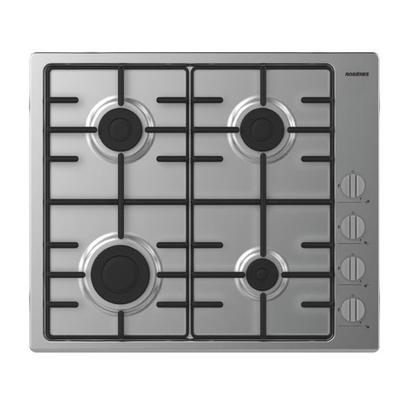 PLAQUE DE CUISSON ENCASTRABLE ROSIERS 4 Feux / 60CM / INOX