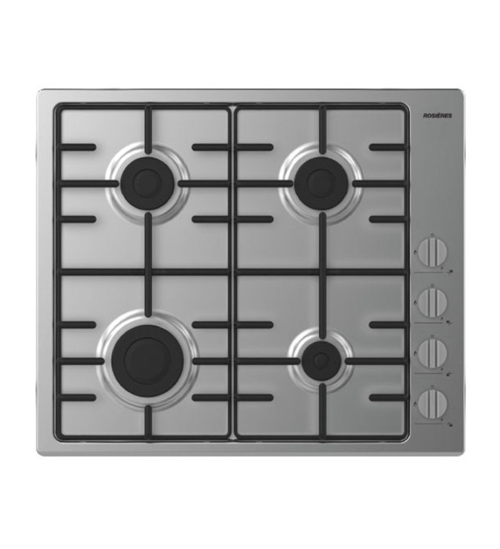 PLAQUE DE CUISSON ENCASTRABLE ROSIERS 4 Feux / 60CM / INOX