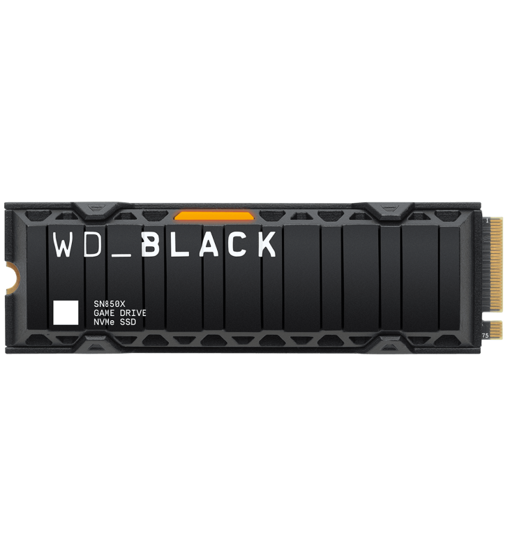 Disque Dur Interne SSD Western Digital SN850X 1To / Avec dissipateur thermique GEN4 X4 7300MB/S