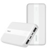 Power Bank RIVACASE / 10000 mAh / Blanc