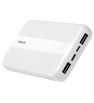 Power Bank RIVACASE / 10000 mAh / Blanc