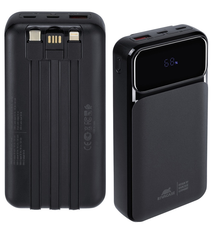 Power Bank RIVAVASE VA2221 20000 mAh Charge Rapide / Noir