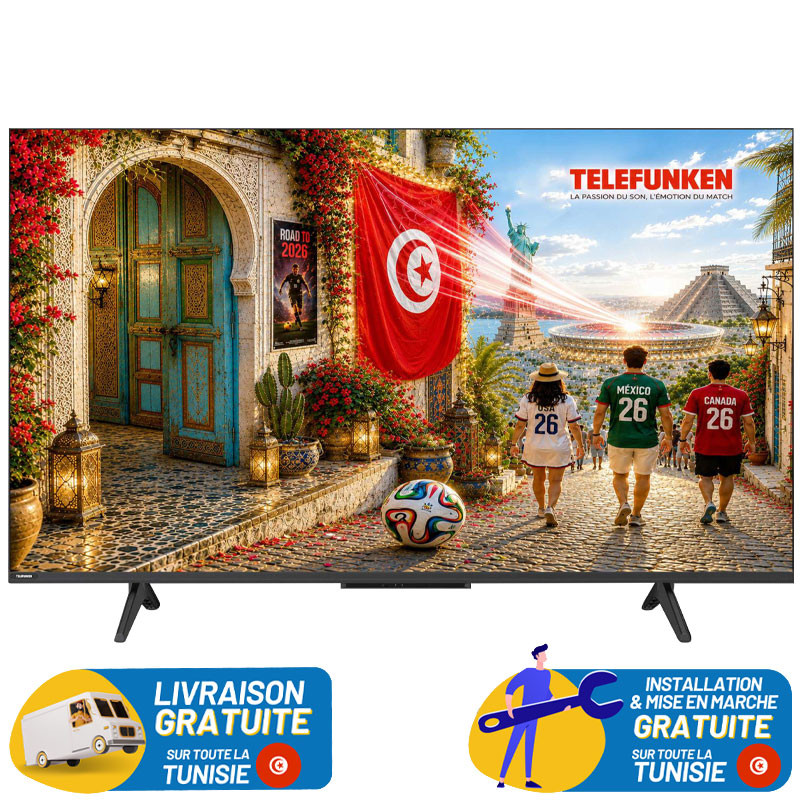 TV 55" Mini LED TELEFUNKEN X6F GOOGLE TV 4K MATTE SCREEN