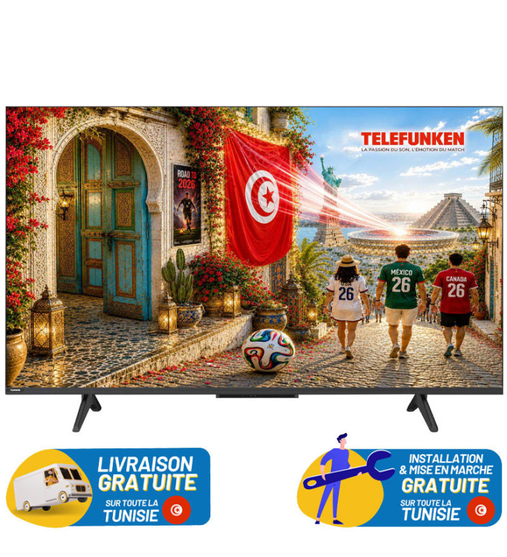 TV 55" Mini LED TELEFUNKEN X6F GOOGLE TV 4K MATTE SCREEN