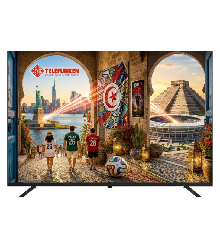 TV TELEFUNKEN 50” N1 4K SMART TIZEN OS  / Récepteur intégré