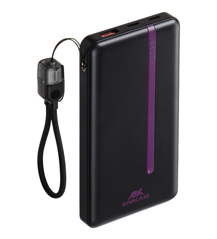 Power Bank RIVAVASE VA2311 / 10000 mAh / 22.5 W / Noir