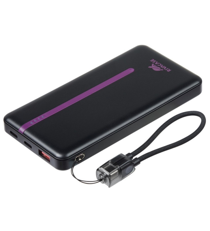 Power Bank RIVAVASE VA2311 / 10000 mAh / 22.5 W / Noir