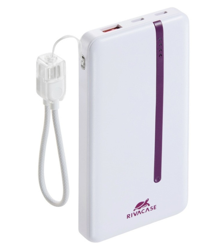 Power Bank RIVAVASE VA2311 / 10000 mAh / 22.5 W / Blanc