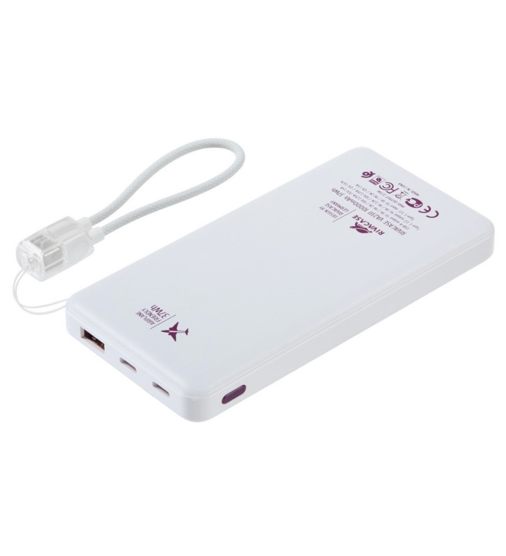 Power Bank RIVAVASE VA2311 / 10000 mAh / 22.5 W / Blanc