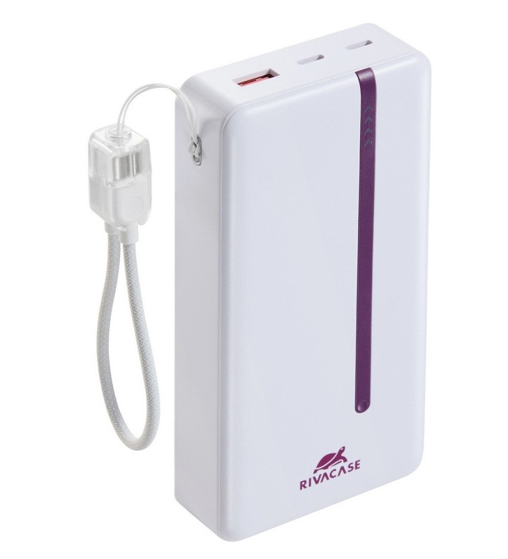 Power Bank RIVAVASE VA2321 / 20000 mAh / 22.5 W / Blanc