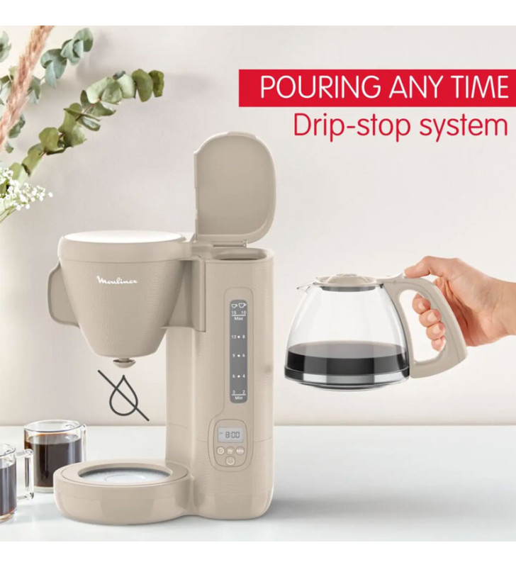 Cafetiere Filtre MOULINEX 15 Tasses / Beige