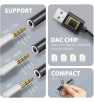 Adaptateur audio DAC haute résolution USB-A ADA-HA
