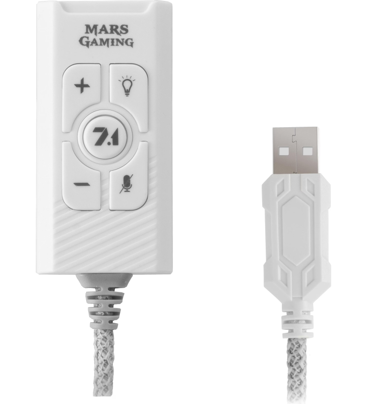 Carte Son externe 7.1 Mars Gaming MSC2 Premium USB / Blanc