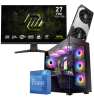 Setup Gamer Special Pc de Bureau Gaming / i5-12600K / RTX 5070 12G / 32 Go Avec Écran Gaming MSI MAG 27" Full HD IPS / 240 Hz