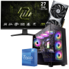 Setup Gamer Special Pc de Bureau Gaming / i5-12600K / RTX 5070 12G / 32 Go DDR5 Avec Écran Gaming MSI MAG 27" Full HD IPS / 240 Hz