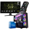 Setup Gamer Special Pc de Bureau Gaming / i7-13700F / RTX 5070 12G / 32 Go Avec Écran Gaming MSI MAG 27" Full HD IPS / 240 Hz