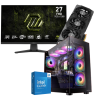 Setup Gamer Special Pc de Bureau Gaming / i5-14600KF / RTX 5070 12G / 32 Go Avec Écran Gaming MSI MAG 27" Full HD IPS / 240 Hz