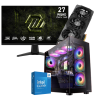 Setup Gamer Special Pc de Bureau Gaming / i5-14600KF / RTX 5070 12G / 32 Go Avec Écran Gaming MSI MAG 27" WQHD IPS / 200 Hz