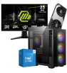 Setup Gamer Special Pc de Bureau Gaming / i5-14400F / RTX 5070 12G / 32 Go Avec Écran Gaming MSI MAG 24.5" Full HD IPS / 200 Hz