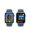 Apple Watch SE 44 mm avec boîtier en aluminium / bracelet sport minuit / M/L / Silver