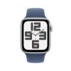 Apple Watch SE 44 mm avec boîtier en aluminium / bracelet sport minuit / M/L / Silver