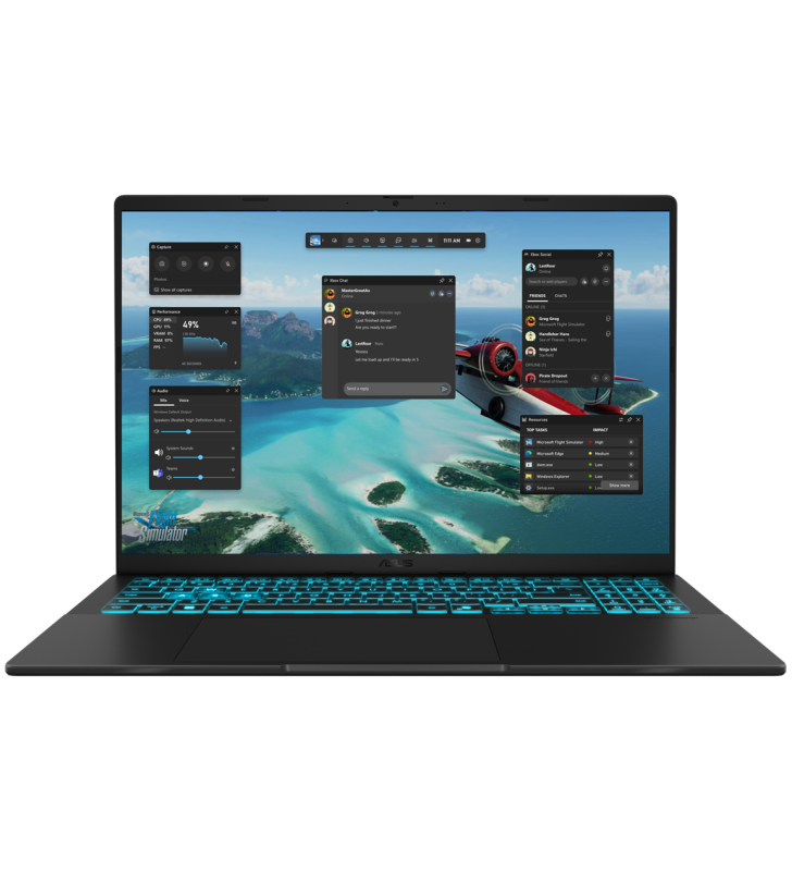 Pc Portable Gamer ASUS V16 V3607VU / Intel Core 5 210H / RTX 4050 6G / 16 Go DDR5 / 512 Go SSD / Windows 11 Pro / Noir
