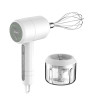 MIXEUR ET HACHOIR RECHARGEABLE 2 EN 1 / Blanc / KC-8232