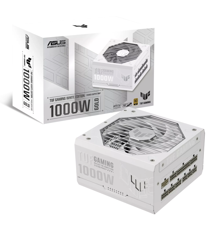 Boîte d'alimentation ASUS TUF GAMING / 1000W / 80Plus Gold / Blanc