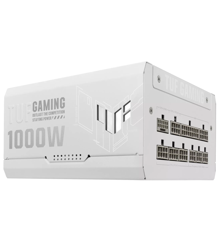 Boîte d'alimentation ASUS TUF GAMING / 1000W / 80Plus Gold / Blanc