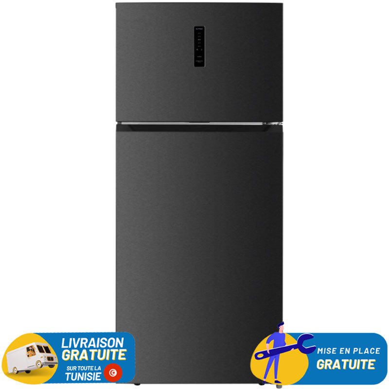 REFRIGERATEUR TELEFUNKEN Double Portes INVERTER No Frost 551 LITRES / FRIG-FC2-71DI / DARK INOX