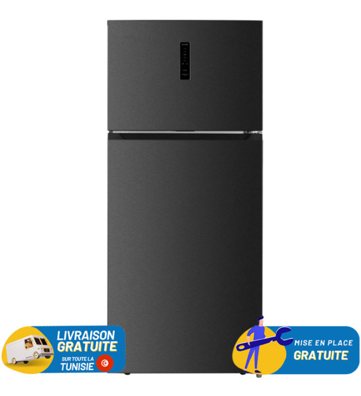 REFRIGERATEUR TELEFUNKEN Double Portes INVERTER No Frost 551 LITRES / FRIG-FC2-71DI / DARK INOX