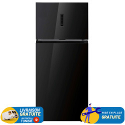 REFRIGERATEUR TELEFUNKEN Double Portes INVERTER No Frost 551 LITRES / FRIG-FC2-71N / NOIR MIROIR