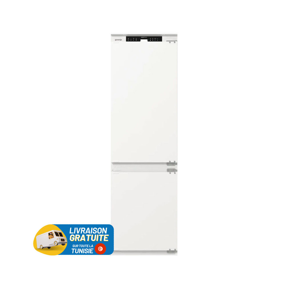 Réfrigérateur Encastrable GORENJE Combiné No Frost 252 Litres / NRKI517E41 / Blanc