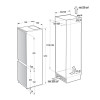 Réfrigérateur Encastrable GORENJE Combiné No Frost 252 Litres / NRKI517E41 / Blanc