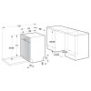 LAVE VAISSELLE SEMI INTEGRABLE GORENJE 14 COUVERTS / Silver